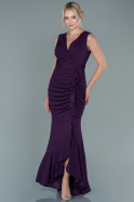 Длинное Вечернее Платье Русалка Тёмно-пурпурный ABU2556