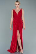 Длинное Вечернее Платье красный ABU2496