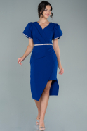 Короткое Платье На Приглашение Ярко-синий ABK1488