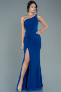 Длинное Вечернее Платье Ярко-синий ABU2616