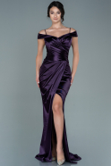 Длинное Выпускное Платье Русалка Пурпурный ABU2489