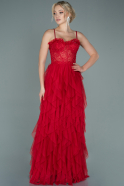 Длинное Вечернее Платье красный ABU2552