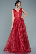 Длинное Вечернее Платье красный ABU2677