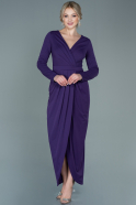 Длинное Вечернее Платье Пурпурный ABU2691