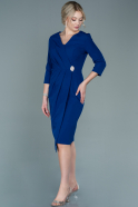 Миди Пригласительное Платье Ярко-синий ABK1354