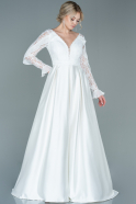 Длинное Вечернее Платье Белый ABU2688