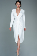 Миди Ночное Платье Белый ABK1544