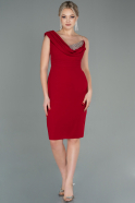 Короткое Платье На Приглашение красный ABK1455