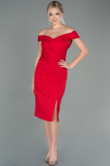 Короткое Платье На Приглашение красный ABK1572