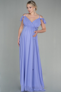 Длинное Вечернее Платье Для Беременных Лиловый ABU756