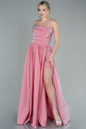 Длинное Вечернее Платье розовый ABU2828