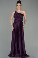 Длинное Вечернее Платье Пурпурный ABU2834