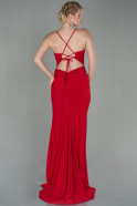 Длинное Вечернее Платье Русалка красный ABU2848
