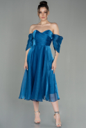 Миди Вечернее Платье Индиго ABK1850