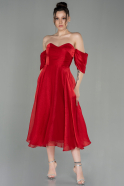 Миди Вечернее Платье красный ABK1850