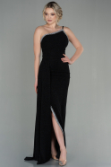 Длинное Вечернее Платье Черный ABU2860