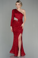 Длинное Вечернее Платье красный ABU2749