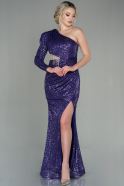 Длинное Вечернее Платье Пурпурный ABU2749