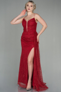 Длинное Вечернее Платье красный ABU2274