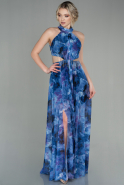 Длинное Вечернее Платье Пурпурный ABU2891