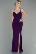 Длинное Выпускное Платье Русалка Пурпурный ABU2160