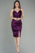 Миди Пригласительное Платье Пурпурный ABK1636