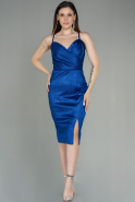 Миди Пригласительное Платье Ярко-синий ABK1636