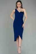 Короткое Платье На Приглашение Ярко-синий ABK1635