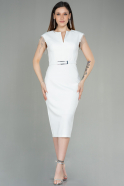 Миди Пригласительное Платье Белый ABK1390