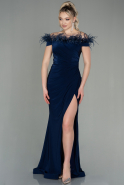 Длинное Вечернее Платье Темно-синий ABU2906