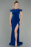 Длинное Вечернее Платье Ярко-синий ABU2906