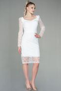 Миди Пригласительное Платье Белый ABK1648