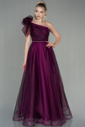 Длинное Вечернее Платье Светлая Фуксия ABU2919