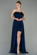 Длинное Вечернее Платье Темно-синий ABU2920