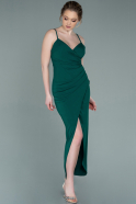 Длинное Выпускное Платье Изумрудно-зеленый ABU2251