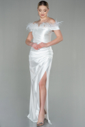 Длинное Вечернее Платье Белый ABU2957