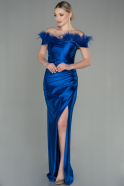 Длинное Вечернее Платье Ярко-синий ABU2957