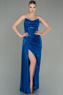Длинное Выпускное Платье Ярко-синий ABU2959