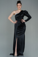 Длинное Вечернее Платье Черный ABU2935