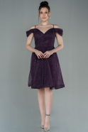 Короткое Платье На Приглашение Пурпурный ABK1664