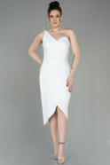Короткое Платье На Приглашение Белый ABK1635
