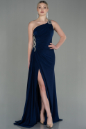 Длинное Вечернее Платье Темно-синий ABU2964