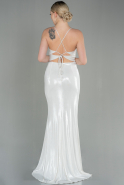 Длинное Вечернее Платье Белый ABU2968