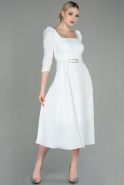 Миди Пригласительное Платье Белый ABK1678