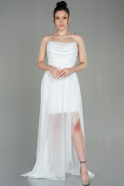 Длинное Вечернее Платье Белый ABU2972