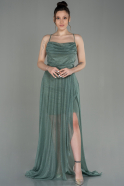 Длинное Вечернее Платье Бирюзовый ABU2972
