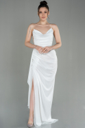 Длинное Вечернее Платье Белый ABU2971