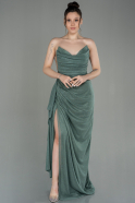 Длинное Вечернее Платье Бирюзовый ABU2971