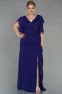 Длинное Шифоновое Вечернее Платье Пурпурный ABU2928
