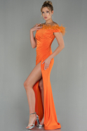 Длинное Вечернее Платье Оранжевый ABU2906